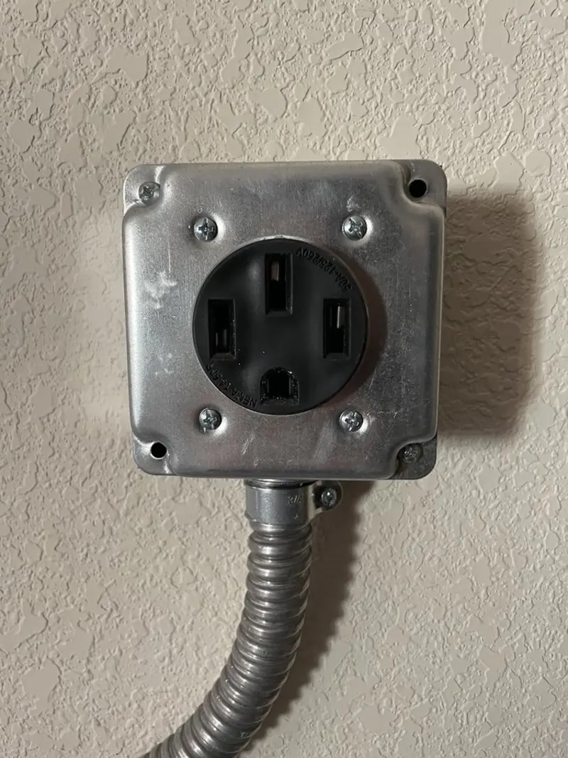 NEMA 14-50 outlet installed for Electrical Panel Upgrade in Indian River Shores